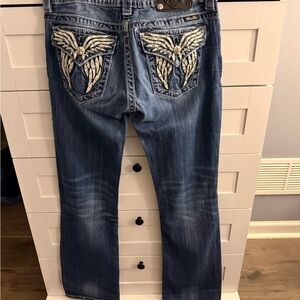 Miss Me Distressed Blue Denim Jeans